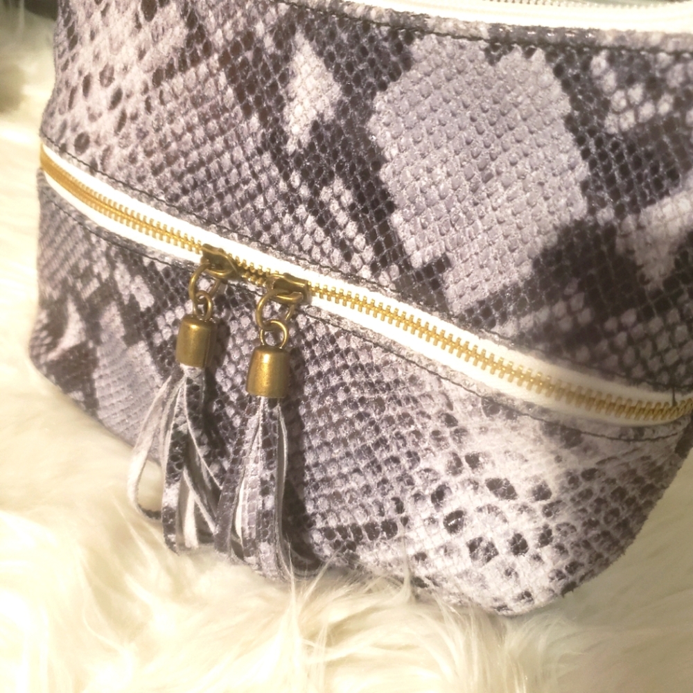 Snake skin purse